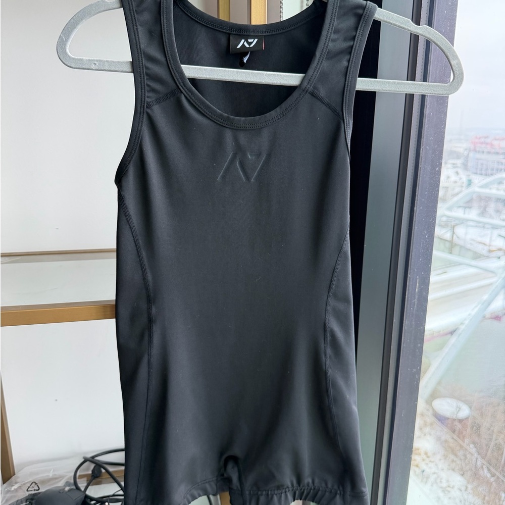 Black Women's Powerlifting Singlet XS